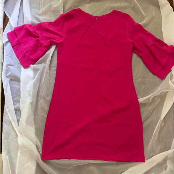 Elegant Pink Women's Dress - Picture 2 of 3